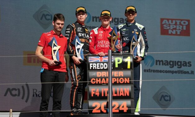 Freddie Slater è il nuovo Campione dell’Italian F.4 Championship