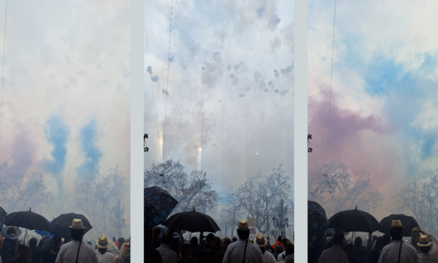 Spagna. Valencia. Fallas 2025. In attesa del Mascletà