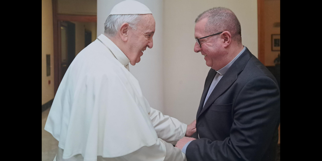 Taglio di (Rovigo). Don Stefano Donà ha incontrato Papa Francesco