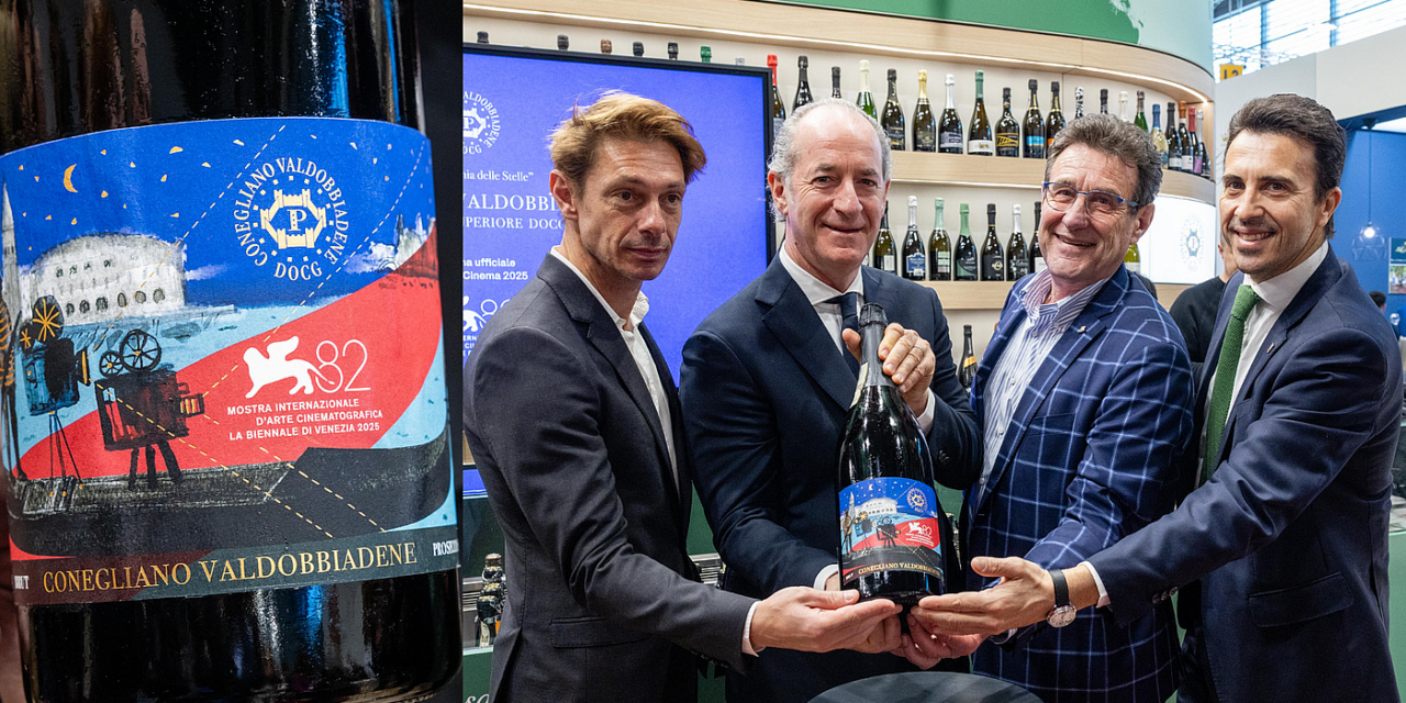 A Vinitaly l’etichetta del Prosecco Docg dell’82^ Mostra del Cinema di Venezia