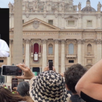 Città del Vaticano. Piazza San Pietro, primo Regina Caeli di Papa Leone XIV