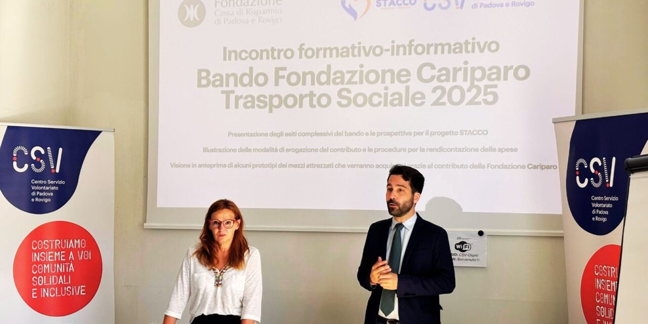 Padova e Rovigo. Dalla Fondazione Cariparo 665mila euro per l’acquisto di 20 nuovi mezzi attrezzati