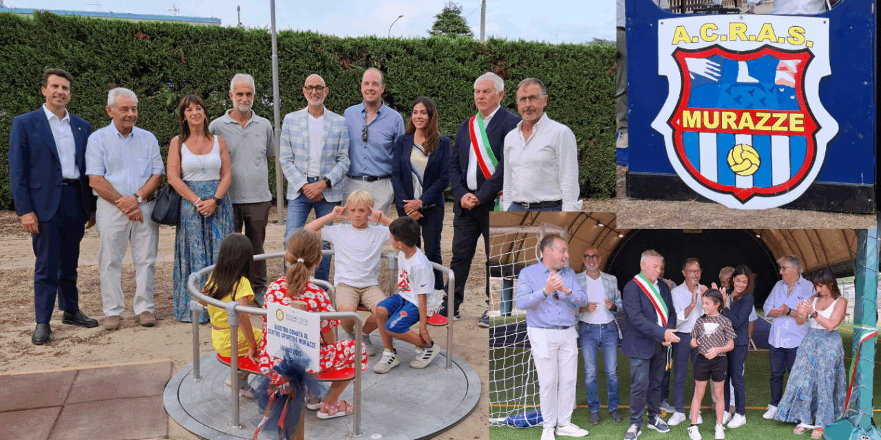 Porto Viro. Centro Sportivo Murazze. Inaugurazione del parco giochi attrezzato anche per diversamente abili