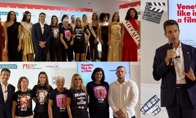 Venezia. Mostra del Cinema 2025. Mostra del Cinema. Lo spazio della Regione del Veneto ospita Jo Squillo e Francesca Carollo con Wall of Dolls. Corazzari: “Nessuna giustificazione culturale per il femminicidio”