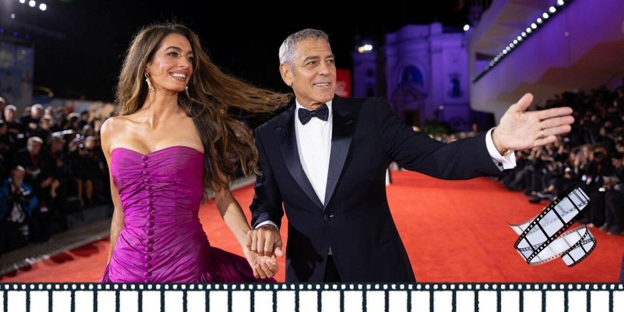 Venezia. Mostra del Cinema 2025. Film “Jay Kelly”. Ecco il red carpet di George e Amal Clooney